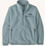 Patagonia Women's Retro Pile Marsupial Thermal Blue on a plain background