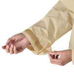 Patagonia women's skysail jacket in a natural colour cuff detail