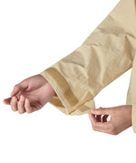Patagonia women's skysail jacket in a natural colour cuff detail