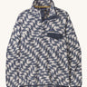 Patagonia Women's Synch Snap-T pull over Synched Flight Small on a plain background
