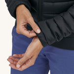 Cuff detail on the Patagonia Women's Down Sweater Hoody.