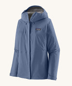 Patagonia Women's Torrentshell 3L Rain Jacket in a Current Blue colour. We have a wide range of Patagonia adult's and children's coats and clothing at Babipur.