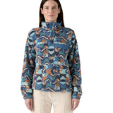 Patagonia Women's Lightweight Synchilla Snap-T Fleece - Swallowtail Geo / Still Blue