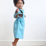 Pigeon Organics Pinafore Dress - Turquoise