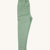 Pigeon Organics leggings - GOTS organic cotton leggings in pale green colour, Features a elasticated waistband for a comfortable fit.