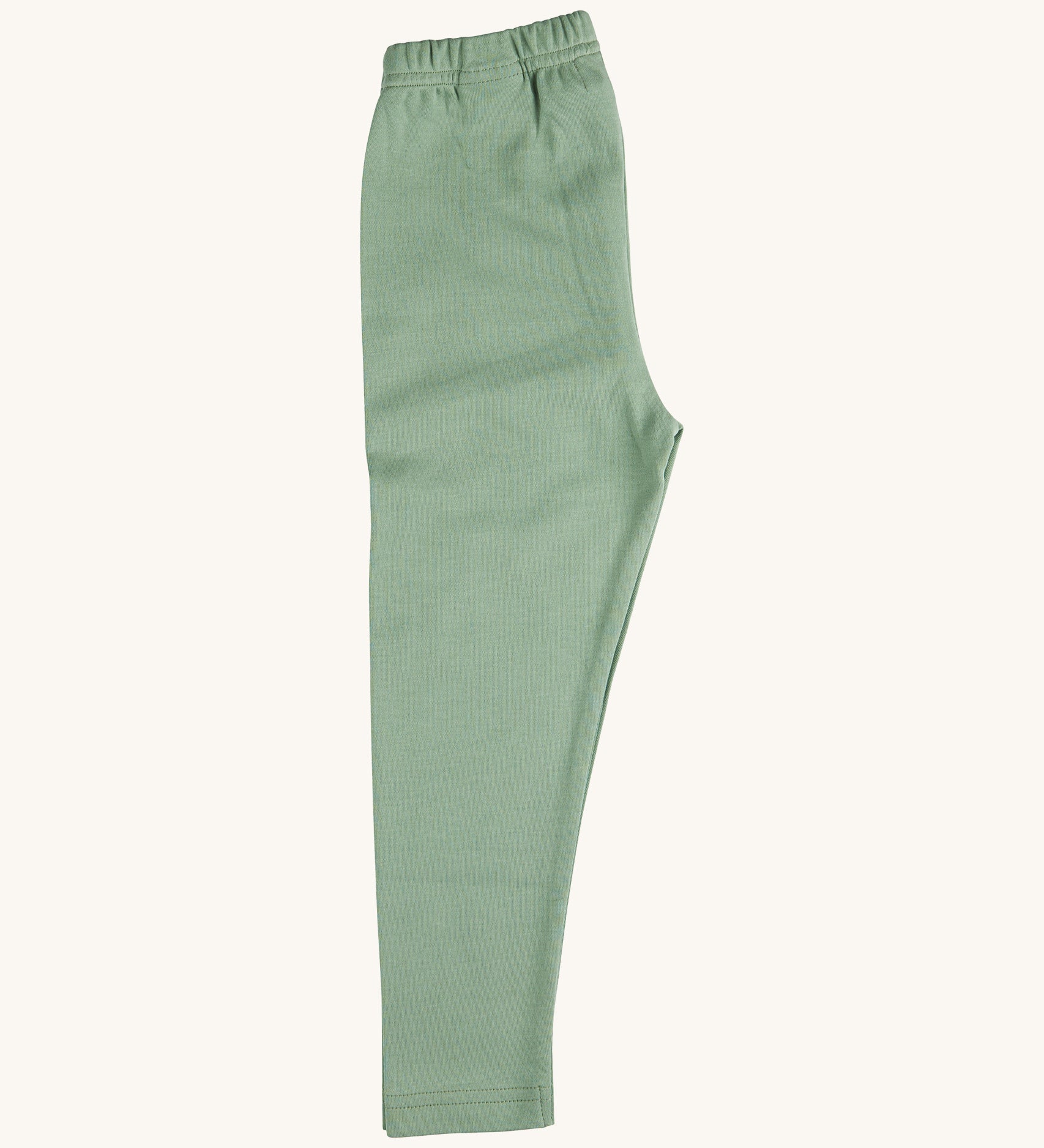 Pigeon Organics leggings - GOTS organic cotton leggings in pale green colour, Features a elasticated waistband for a comfortable fit.
