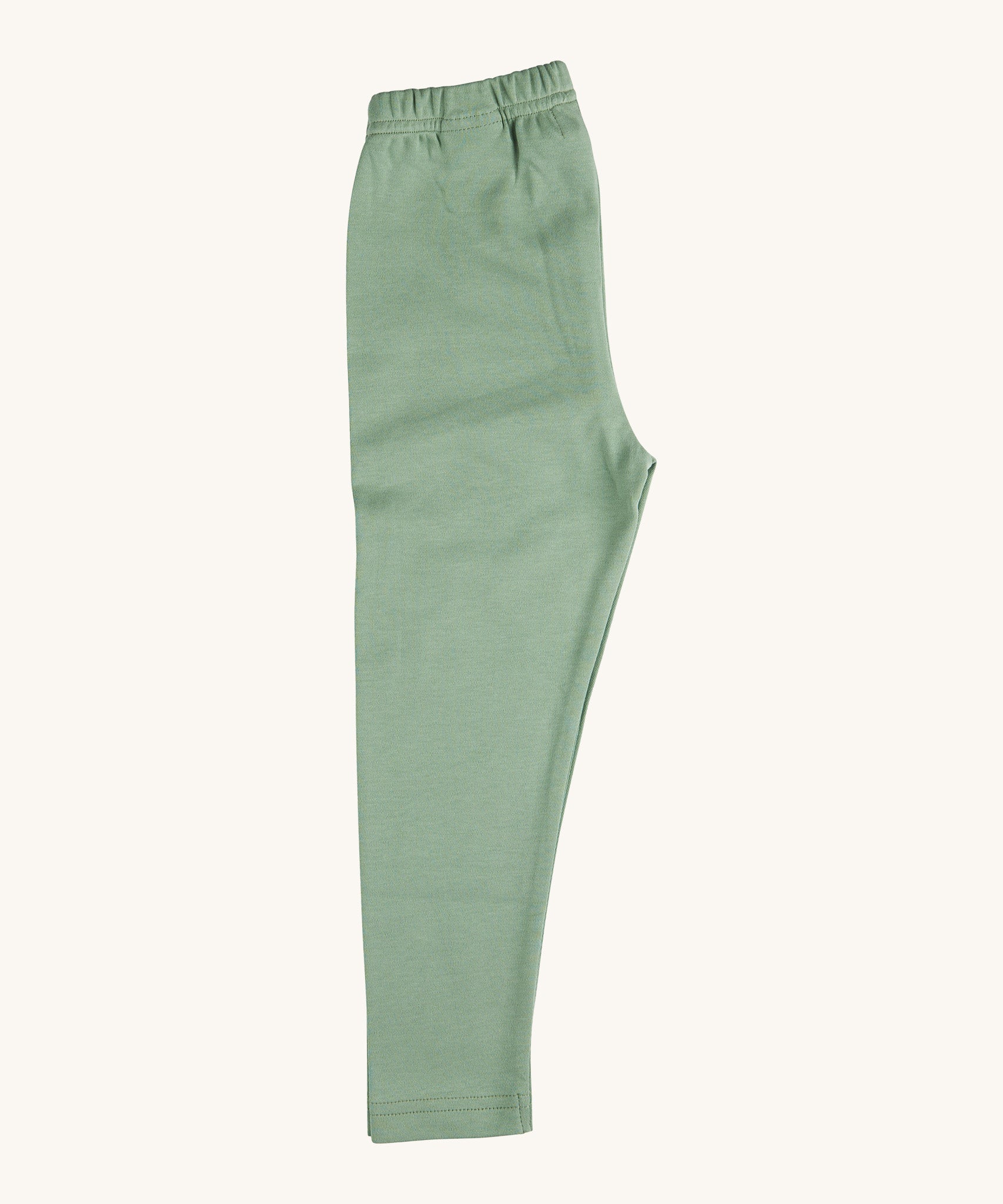Pigeon Organics leggings - GOTS organic cotton leggings in pale green colour, Features a elasticated waistband for a comfortable fit.