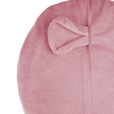 A close up of the Pigeon Organics pink mouse hat available at Babipur showing the mouse ear detail on the side of the hat