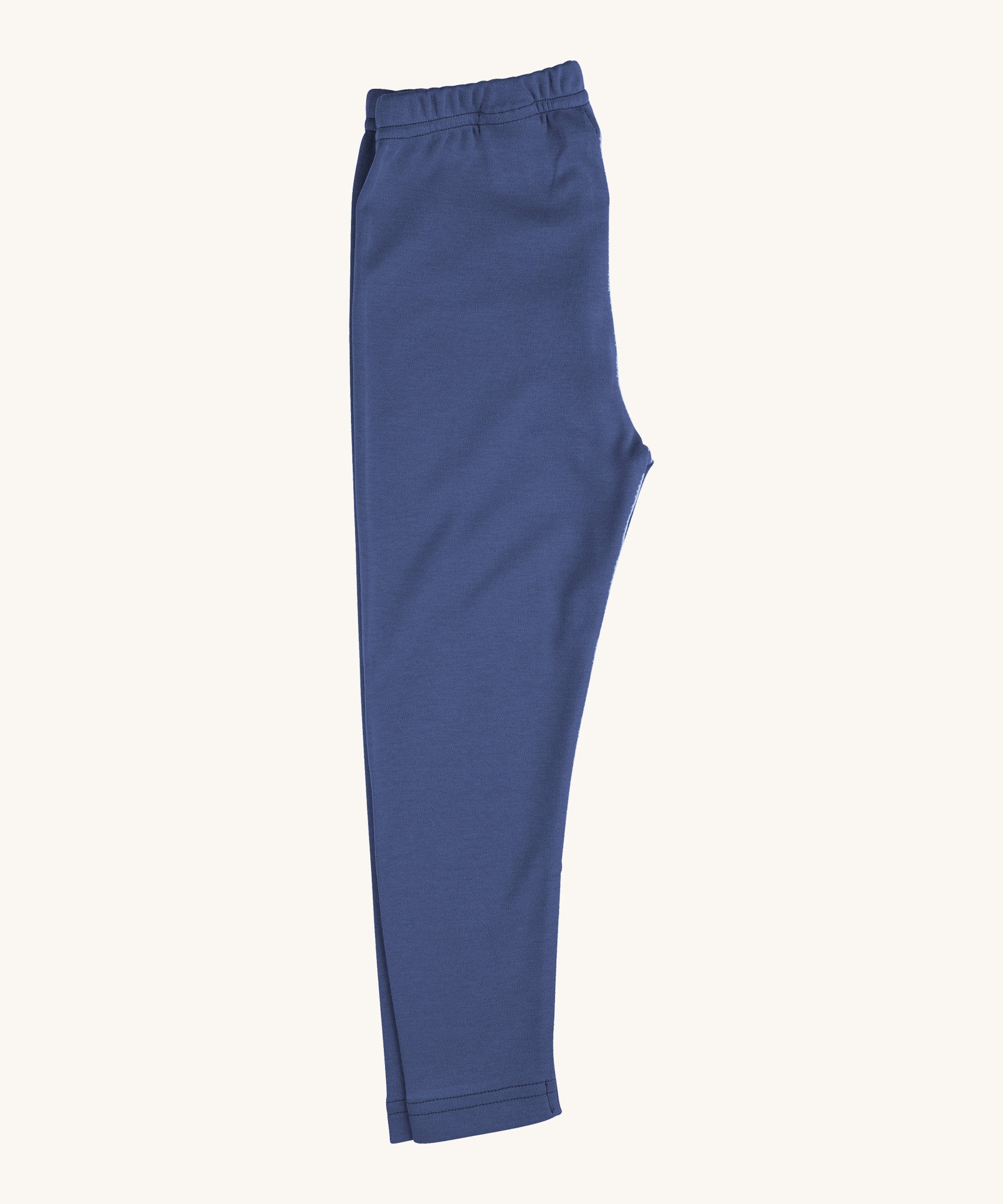 Pigeon Organics leggings - GOTS organic cotton leggings in velvet blue. Features a elasticated waistband for a comfortable fit.