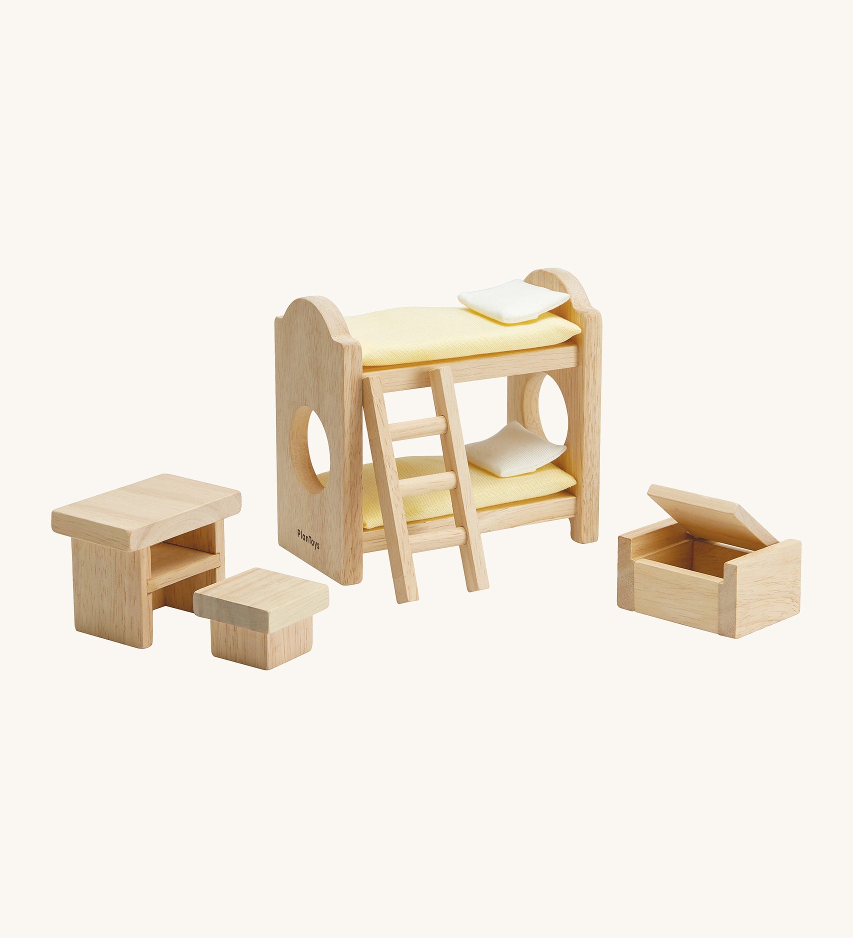 PlanToys Classic Children's Bedroom dolls house furniture set