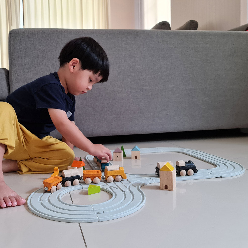 Plan Toys Classic Wooden Train Toy Babipur