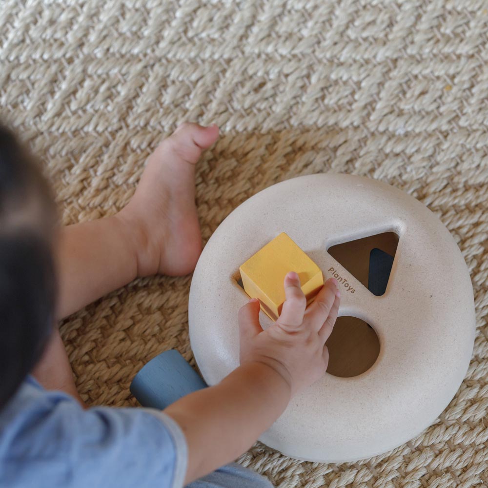 Plan Toys Geometric Sorting Wooden Baby Toy – Babipur