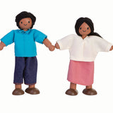 Plan Toys Dolls House Family - Light Brown Skin, Black Hair