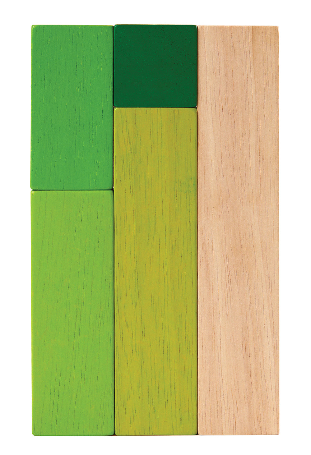 The Plan Toys Ordering Blocks on a plain background. 