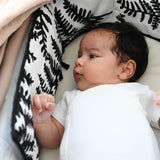 A baby having tummy time