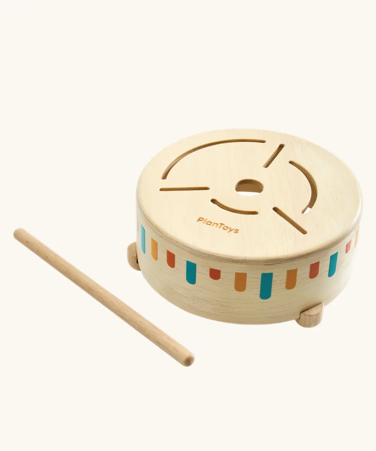 Baby sensory drum toy by PlanToys