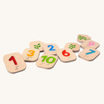 PlanToys Braille Numbers 1-10 on a plain background. 