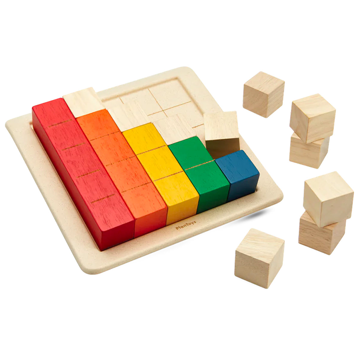 Plan Toys Coloured Counting Blocks – Babipur