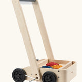 PlanToys gear & go push along wooden baby walker. 