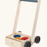 PlanToys gear & go push along wooden baby walker. 