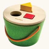 PlanToys Geo Sorting Bucket wooden shape sorting toy