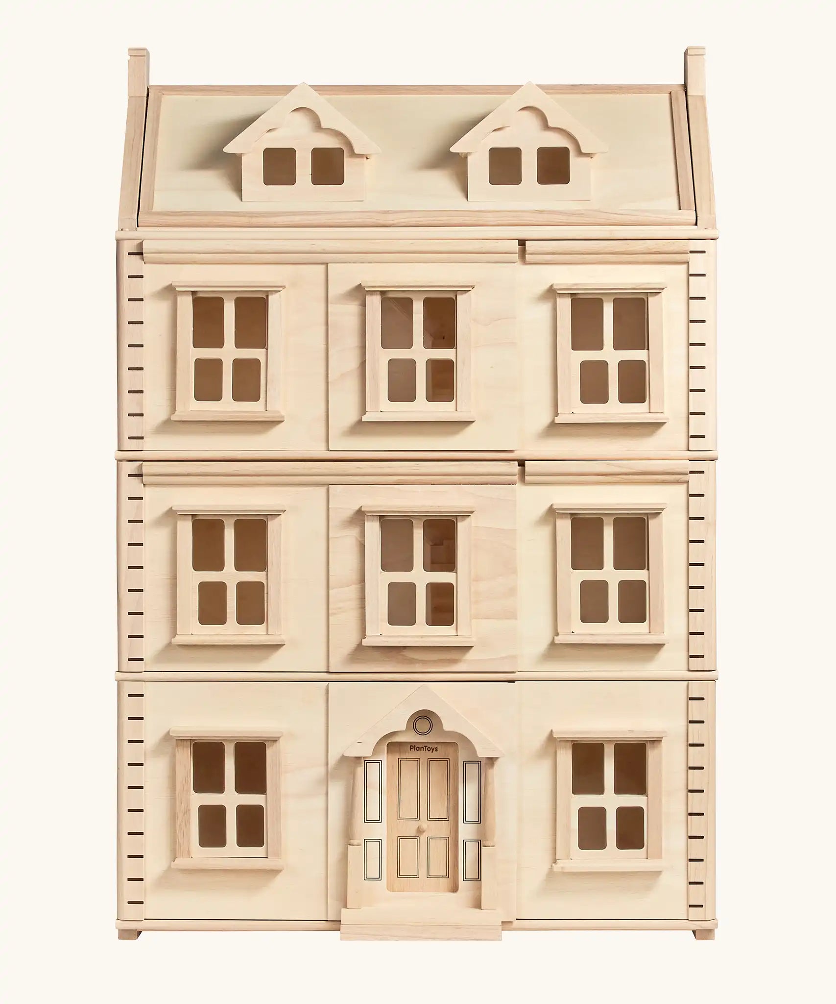 Front of the PlanToys Grand Victorian wooden Dollhouse.