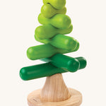 The PlanToys Stacking Tree Wooden Toy on a plain background. 