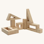 PlanToys Hollow Blocks on a plain background. The blocks are shown out of their packaging. 