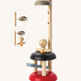 PlanToys Natural Rubberwood Jumping Acrobat Toy. PlanToys have a vast range of sustainable wooden toys are available at Babipur.