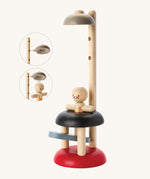 PlanToys Natural Rubberwood Jumping Acrobat Toy. PlanToys have a vast range of sustainable wooden toys are available at Babipur.