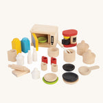 The PlanToys Accessories for Kitchen & Tableware on a plain background. 
