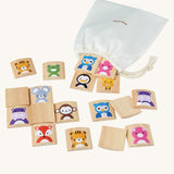 PlanToys Matching Animals Memory Game on a plain background. 
