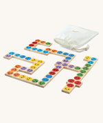PlanToys Mood Dominos Set on a plain background. 