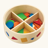 PlanToys Mosaic wooden pattern making toy, alternate view