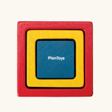 Overhead view of the PlanToys nesting boxes.