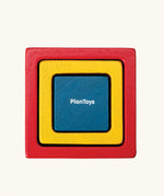 Overhead view of the PlanToys nesting boxes.