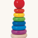 The PlanToys Stacking Ring on a plain background. 