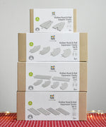 PlanToys Rubber Road and Rail Extension Set - Large. A set of four PlanToys road and rail expansion packs.