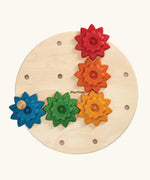 PlanToys spinning gear wooden toy playset.