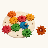 PlanToys spinning gear wooden toy playset.