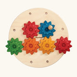 PlanToys spinning gear wooden toy playset.