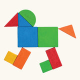 Toddler shape pattern toy from PlanToys, alternate view