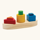 Wooden boat-shaped shape sorter by PlanToys
