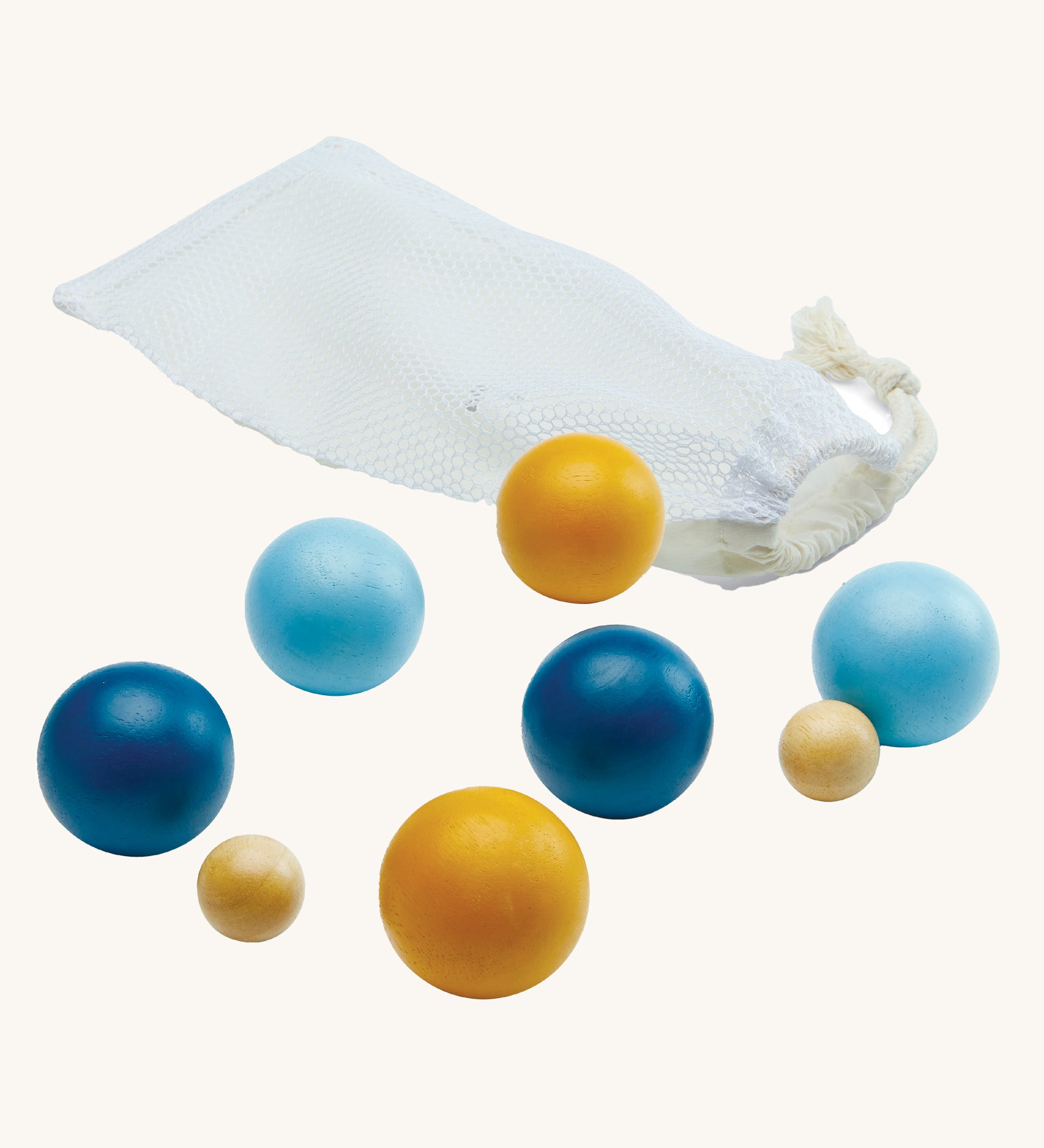 PlanToys Pétanque Set on a plain background.