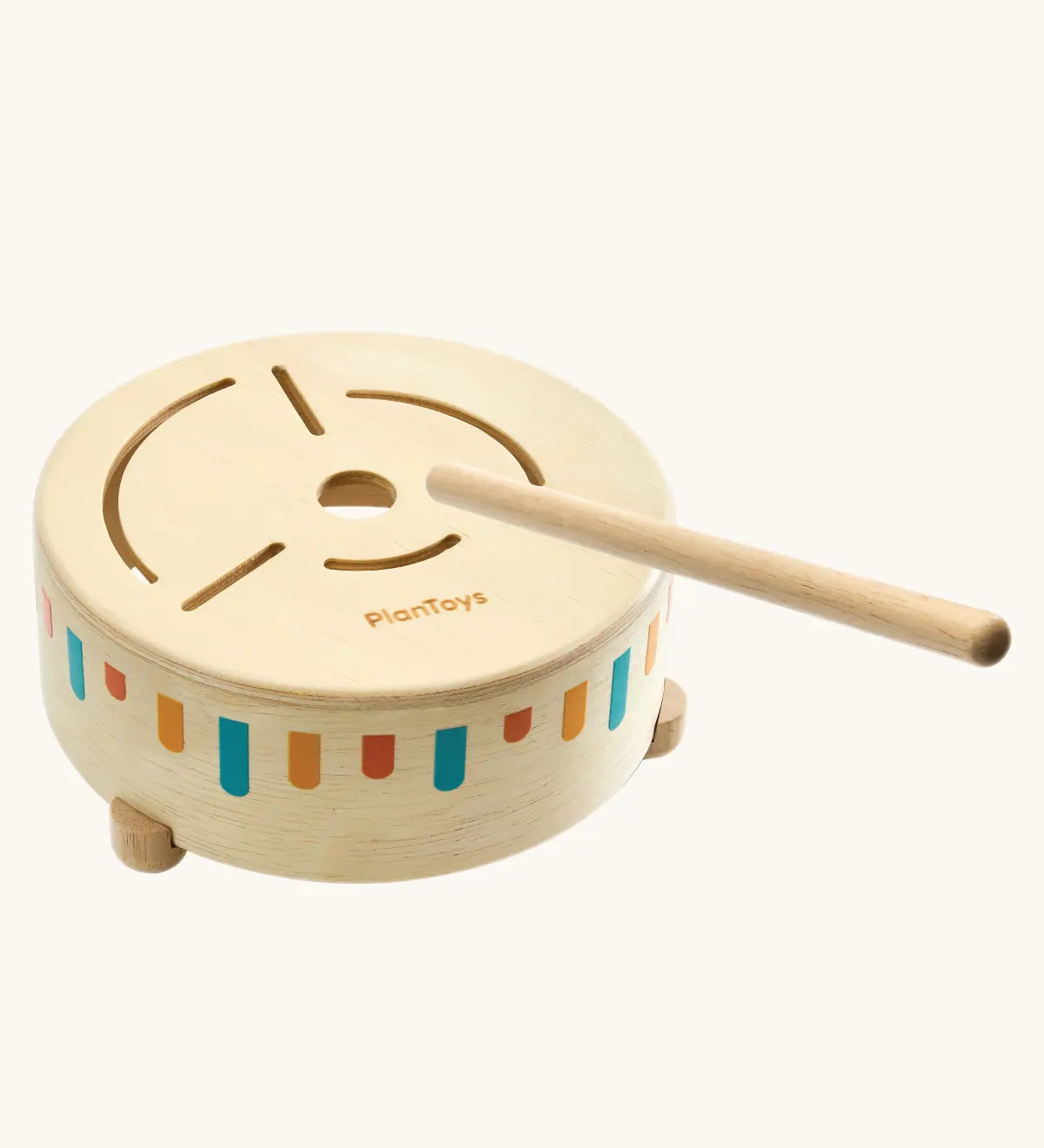 PlanToys Wooden Sensory Drum baby musical toy
