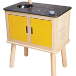 Wooden play kitchen by PlanToys with a sink