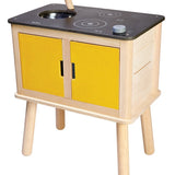 Wooden play kitchen by PlanToys with a sink