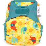 The Close Pop-In x Babipur exclusive reusable nappy wrap, in a Babipur Dewi Daffodil print