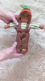 Nanchen organic cotton dolls clothes being removed
