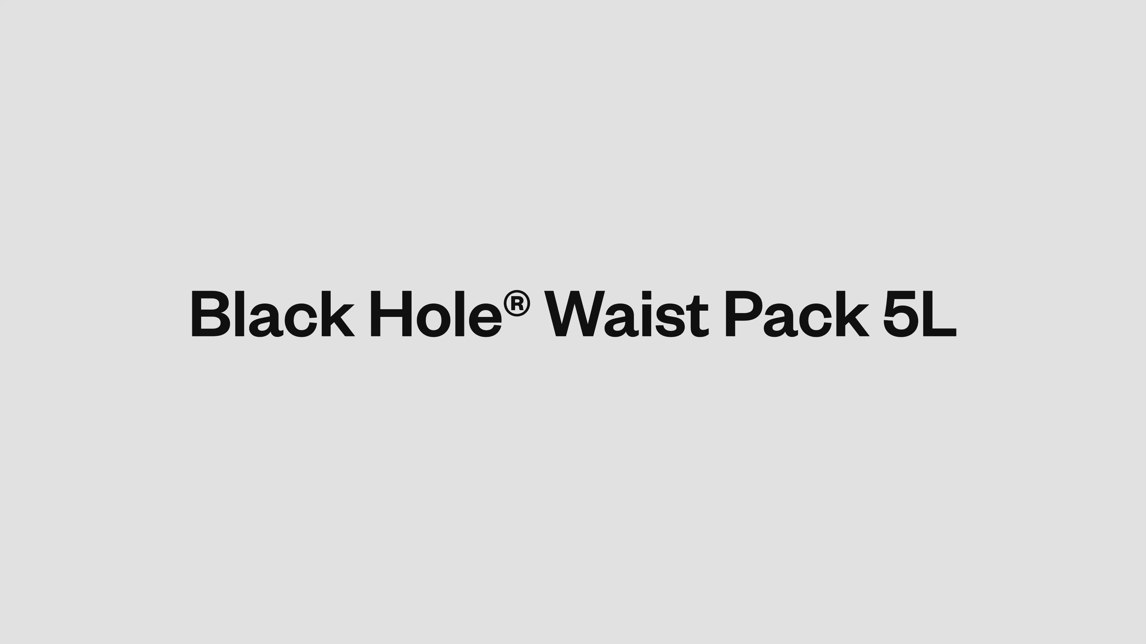 A short video showcasing the Patagonia black hole 5L waist pack